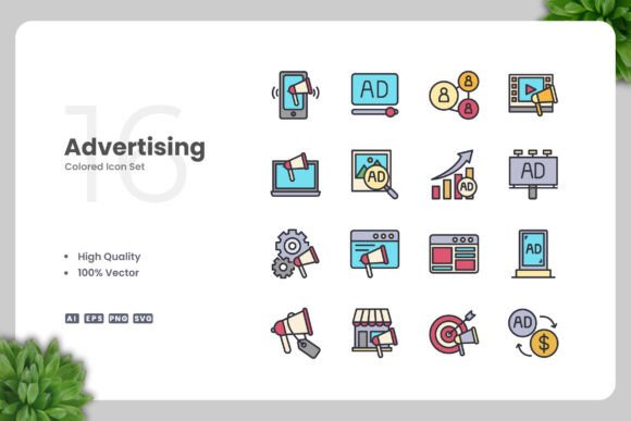 Advertising Color Icons: A Modern Design Essential for Every Creator