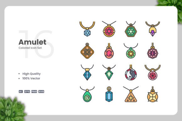 Amulet Color Icons: Simple and Clean Design