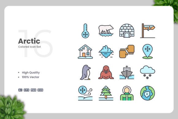 Arctic Color Icons: Simple and Clean Design