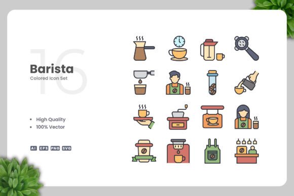 Barista Color Icons: A Versatile Design Tool for Every Project