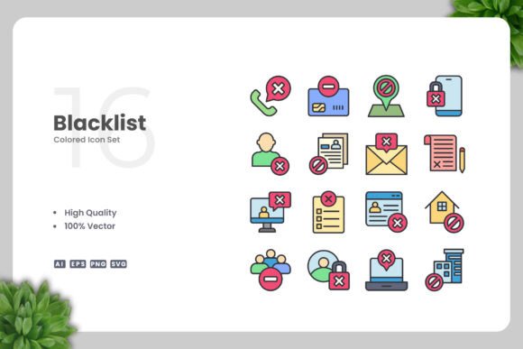 Blacklist Color Icons: A Versatile Design Tool for Every Project
