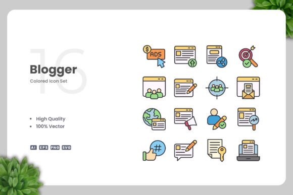 Blogger Color Icons: A Versatile Design Solution for Modern Projects