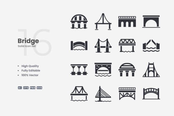 Bridge Solid Icons: A Strategic Tool for Clear and Effective Visual Communication