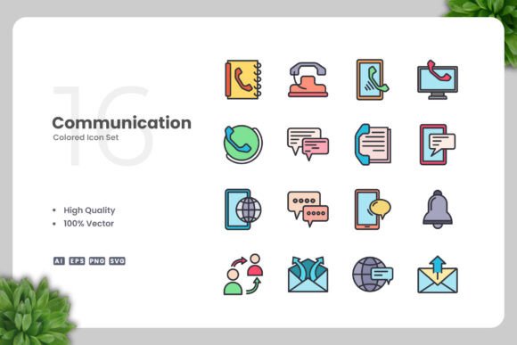 Communication Color Icons: A Versatile Tool for Every Project