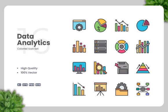 Data Analytics Color Icons: A Versatile Tool for Modern Designers