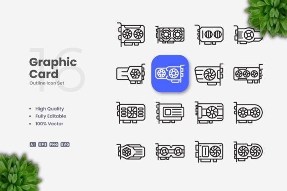 Graphic Card Icons for Every Creative Need