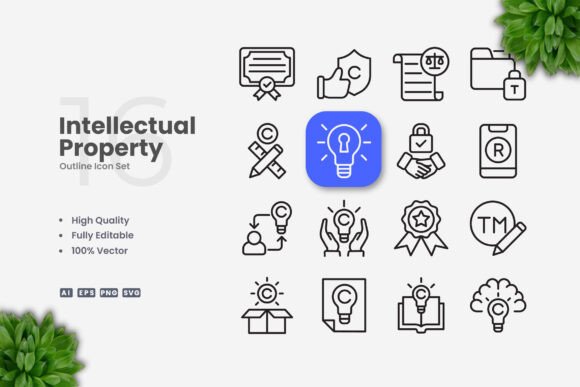 Intellectual Property Icons: A Versatile Design Solution