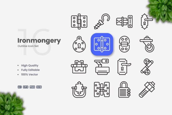 Ironmongery Icons: A Versatile Design Resource for Modern Projects