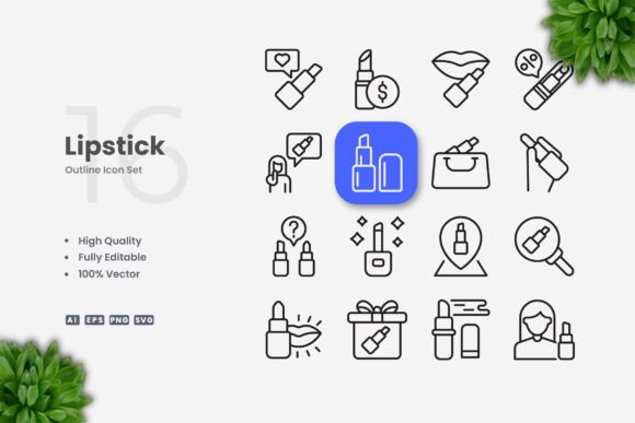 Lipstick Icons: A Versatile Design Tool for Modern Creatives