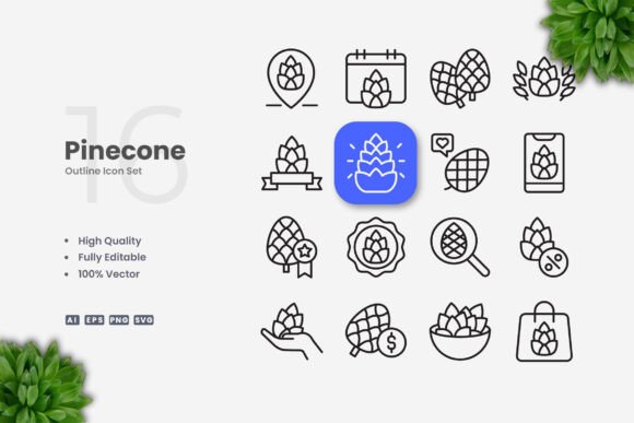 Pinecone Icons: The Power of Simple and Clean Design for Modern Creatives