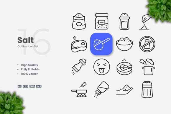 Salt Icons: Simple and Clean Design for Every Project