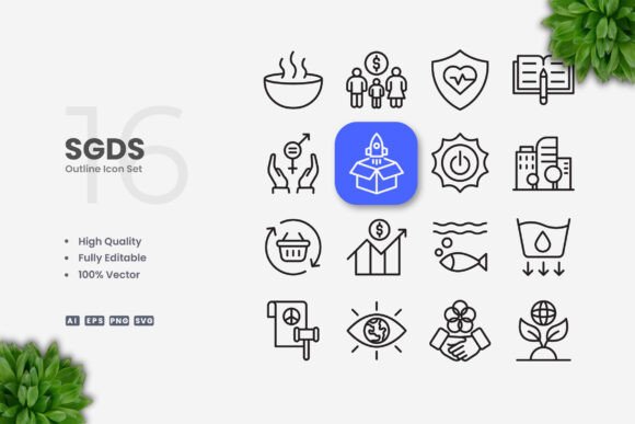 SDGS Icons: Simple, Clean, and Powerful