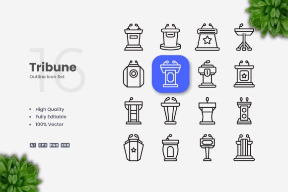 Tribune Icons: Simple, Clean, and Versatile